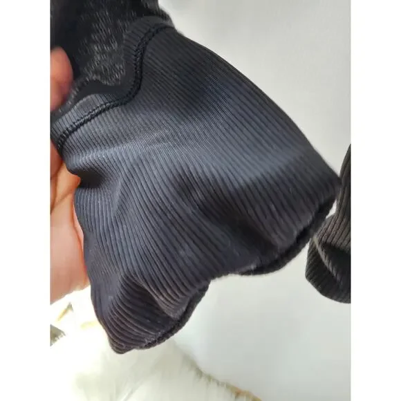 Lululemon Runderful 1/2 Zip Mini Check Pique Black Heathered Black / Black - Picture 10 of 11